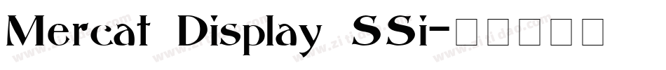 Mercat Display SSi字体转换